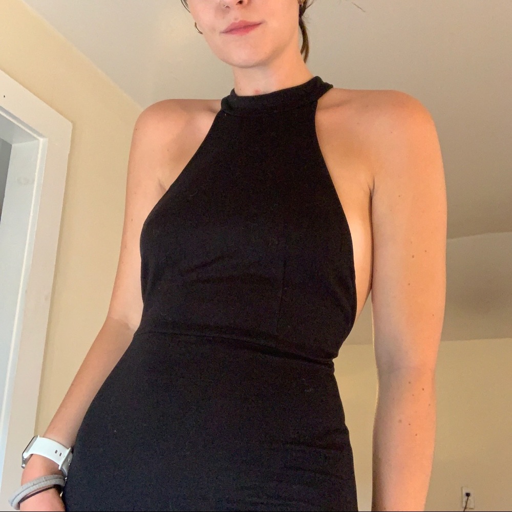 Urban Outfitters Backless Black Dress